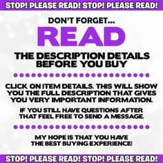 a poster with the words don't forget to read, and an image of a purple