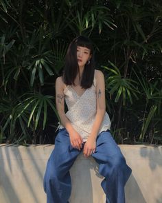 일본 패션, Asian Short Hair, Girl M, Asian Street Style, Grunge Hair, Model Poses, Colorful Fashion, Women's Style