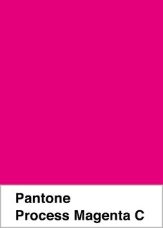 the pantone process magenta c color is shown in this graphic style, and it appears to be red or pink