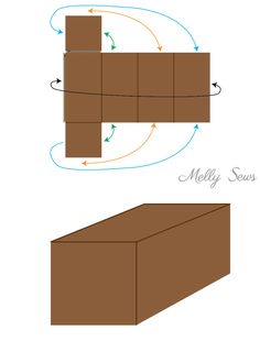 the diagram shows how to make a cardboard box