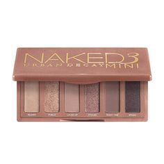 The bestselling Urban Decay Naked3 Palette goes mini with six all-new, universally flattering rose-hued shades made for every skin tone and mood - making it the perfect travel size palette. These versatile eyeshadows have rich, high-pigment colors and finishes that go on smoothly—never chalky or powdery— and the vegan formula lasts up to 12 hours. Use these ultra-blendable, velvety shadows solo or layer to create endless eye makeup looks, from a monochromatic wash of color to bold, smoky eyes. H Urban Decay Naked 3, Pink Eyeshadow Palette, Urban Decay Eyeshadow Primer, Mini Eyeshadow Palette, Travel Size Makeup, Faux Freckles, Urban Decay Cosmetics, Urban Decay Eyeshadow, Neutral Eyeshadow