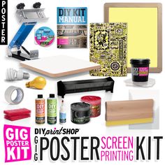 the poster kit is ready to be used for making art and crafting projects, including posters