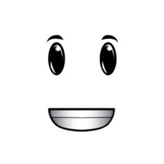 an emoticive smiley face is shown in black and white