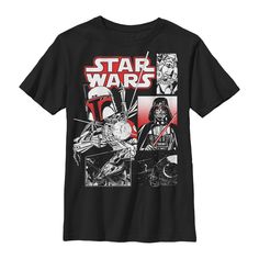 a star wars t - shirt with images of darth vader and stormtrooper