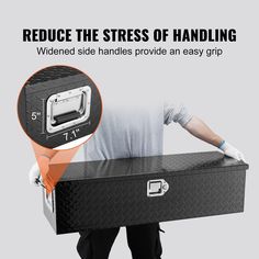 39" x 13" x 10" Truck Tool Box: Are you disorganized? VEVOR's tool box is ideal for organizing your belongings and tools; The heavy-duty tool box is made of thickened, high-quality aluminum alloy that is waterproof and rust-resistant; Its diamond tread surface is wear-resistant, and the widened handles make it easy to carry;; [Package Content] 1 x Truck Tool Chest Box (39 x 13 x 10 inch); 2 x Keys VEVOR 39-in x 13-in x 10-in Aluminum Alloy Aluminum Trailer Tongue Truck Tool Box Stainless Steel | Aluminum Truck Beds, Keys Storage, Truck Bed Tool Boxes, Truck Bed Organization, Bed High, Power Coating, Truck Tools, Pickup Trucks Bed, Aluminum Trailer