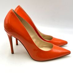 Marc Fisher Women's Codie Orange Faux Vegan Patent Leather Stiletto Pointed Toe Heels. Women's Size 6.5 Regular / Medium Width. Condition: New Without Box. New To Poshmark? Sign Up Using Invite Code: Tentoday For $10 Off Your Purchase! Casual Career Professional Work Everyday Classic Office Comfort Date Night Out Modern Summer Winter Fall Spring Blogger Casual Minimalist Trends Trendy Favorite Fashion Comfortable Every Day Wardrobe Staple 90s 90's Y2k Ballet Flats Slip On Loafers Pointed Pointy Elegant Orange Patent Leather Heels, Orange High Heels With Padded Heel, Orange Padded High Heels, Chic Orange Heels, Orange Patent Leather Pointed Toe Heels, Orange Patent Leather Heels With Round Toe, Orange Patent Leather High Heels, Chic Orange Heels With 4-inch Heel, Spring Orange Patent Leather Heels