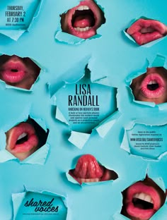 the poster for an upcoming show called usa randall, which is set to open on