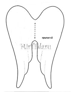 the diagram shows how to cut an angel's wings