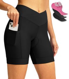 PRICES MAY VARY. Breathable & Ultra Stretchy : This bike shorts feature breathable, soft, lightweight, and ultra-stretchy fabric that efficiently wicks away moisture and helps it rapid evaporation. 4D Gel Padding : Designed specifically for women, this bike shorts include ergonomic, breathable gel padding to provide perfect cushioning. It effectively protects the hips and reduces soreness. Crossover High Waist : Highlighting feminine curves, our cycling shorts are designed with a crossover high Functional Moisture-wicking Micro-elastic Biker Shorts, Compressive Biker Shorts For Cycling, High Stretch Short-length Biker Shorts For Cycling, Functional Moisture-wicking Biker Shorts For Cycling, Functional Moisture-wicking Cycling Shorts, Bike Shorts Women, Muffin Top, Womens Bike, Cycling Shorts