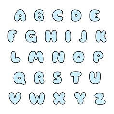 the alphabet is made up of letters and numbers, all in different shapes with one letter missing