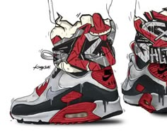 Kimoz x Nike Airmax Sneakers Sketch, Sneakers Illustration, Sneakers Wallpaper, Nike Art, Futuristic Shoes, Shoes Wallpaper, Hypebeast Wallpaper, Sneaker Art, Shoes Drawing