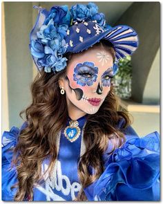 Dia de Muertos - Dia de Los Dodgers / lilylove213 / Lily Martinez Catrina Costume, Catrina Makeup, Dodger Baseball, Japanese Baseball, Halloween Office, Dodger Game, Ballet Folklorico