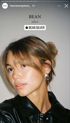 Curtain Bangs Matilda Djerf, Matilda Djerf Hair From The Back, Matilda Djerf Bangs Tutorial, Hailey Bieber Claw Clip Hair, Heaven Mayhem Earrings, French Bangs, Hair 2024, Tumblr Outfits, Curtain Bangs