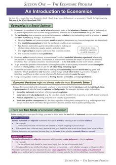 an overview to economic and social science in the united states, with text on it