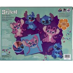 an image of a cross stitch kit for children to make stuffed animal toys with beads