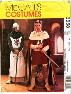 two men in medieval costumes standing next to each other