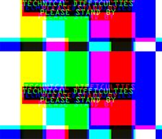 an old television screen with the words technical standards on it