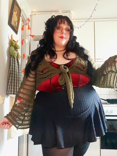 Plus Size Whimsigoth, Whimsigoth Fashion, Chubby Style, Plus Size Posing, Dark Beauty Photography, Clothes Reference, Reference Pics, Curvy Outfits