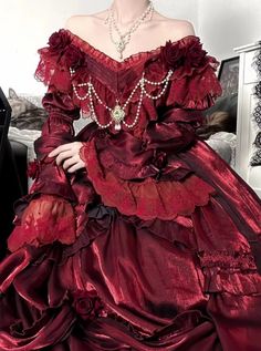 Gothic Princess, Classic Lolita, Elegant Gothic, Lolita Dress, Character Outfits, Matching Dresses, Neck Designs, Rose Flower