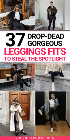 Let’s face it—leggings are the unsung heroes of our wardrobes. Comfy, versatile, and oh-so-stylish, they’re the fashion equivalent of a best friend. Thanksgiving Outfits Women Leggings, Motto Leggings Outfit, Casual Leggings Outfit Winter, What To Wear With Black Leggings, Dressing Up Leggings, Boot Leggings Outfit