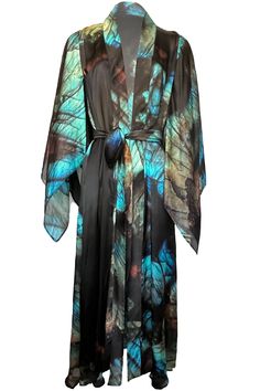 Schiller Bedouin Kimono, Image Luxury Elegant Winter Kimono, Luxury Kimono With Kimono Sleeves For Fall, Luxury Silk Kimono With Kimono Sleeves, Luxury Elegant Fall Kimono, Pretty Robes, Luxury Beachwear, Silk Cape, Raffia Crochet, Goddess Gown