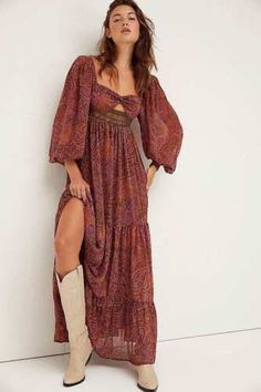 Find ideas๏ฟฝand inspiration for RRP $288 - New Free People Folklore Maxi Dress, Pink, Medium, Women's Dresses Romantic Maxi Dress, Beach Hippie, Jewelry Dress, 70s Maxi Dress, Hijab Outfits, Bracelets Fashion, Free People Clothing, Summer Bracelets, Outfits Spring