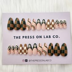 ✨ Don't Miss Out! ✨ Buy 3 nail sets, get 1 FREE random set! 💅 No code required. 🎁 Enjoy FREE shipping on US orders over $35. 🚚 💕Floral & Checkered Pattern Press on Nail💕 💕24 pcs (12 different size x 2 )  💕Medium Almond Shape 💕What's included? - FULL set (24 nails) - application instructions - mini buffer  - cuticle pusher - nail glue - 2x Alcohol Wipe 💕Disclaimer Display monitors may slightly distort the lighting and color of the photos. Nail Set Almond, Checkered Nails, Nails 2016, Almond Shape Nails, School Nails, Nail Sets, Almond Shape, Cuticle Pusher, Toe Nail Art