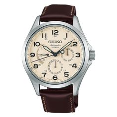 SEIKO PRESAGE MECHANICAL SARW017 Seiko Presage, Seiko Watches, Chronograph Watch, Jaeger Watch, Chronograph, Leather Watch