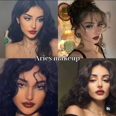 #aries #zodiac #makeup Aries Makeup Zodiac, Aries Characters In Movies, Aries Makeup Aesthetic, Aries Midheaven Aesthetic, Aries Sun Aesthetic, Aries Woman Aesthetic, Aries Rising Makeup, Libra Rising Makeup, Aries Rising Aesthetic