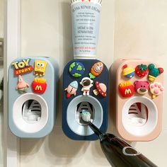 Automatic kids Toothpaste Dispenser Toothpaste Squeezer for Children Household Cartoon Toothbrush Holder Bathroom Accessories Material: high quality PP Installation method: free punching installation Cartoon Toothbrush, Kids Toothpaste, Bathroom Toothbrush Holder, Toothpaste Dispenser, Bath Accessories Set, Liquid Soap, Nail Clippers Set, Chopsticks Set