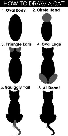 how to draw a cat step by step