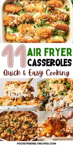 air fryer casserole recipe that is quick and easy to make