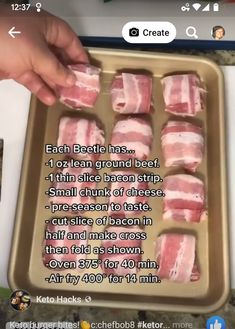 Carnivore Picnic Ideas, No Carb Food, Meat Diet, Keto Recipes Dinner, Bacon Recipes, Keto Snacks