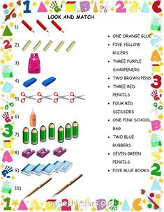 an activity sheet for kids to learn how to make crafts