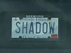 the license plate for shadow is seen in this image