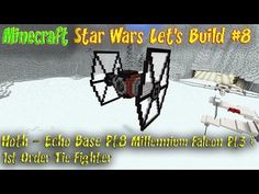 an image of a video game with the text minecraft star wars let's build 8