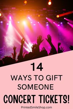 This post is all about concert ticket gifts and how to gift concert tickets. Here, we gather the best ideas about planning a concert ticket gift surprise to help you plan a fun concert ticket reveal. Learn more about printable concert ticket templates at printedsmileshop.com Gifting Concert Tickets, Ticket Template Printable, Concert Ticket Gift, Concert Ticket Template, Gift Template, Best Gift Baskets, Ticket Card, Concert Ticket, Ticket Template