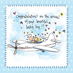 Luxury card printed on 300gsm shiny board. 13 x 13cm square card. SKU: S247 Congratulations On The Birth Of Your Son, Baby Congratulations Messages, Baby Boy Messages, Juicy Lucy, Luxury Card