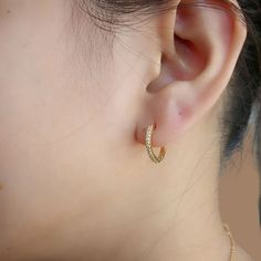 Modest Style, Small Hoop Earrings, Plate Crafts, Hoop Design, Delicate Earrings, Gorgeous Jewelry, Rose Gold Earrings, Nostril Hoop Ring