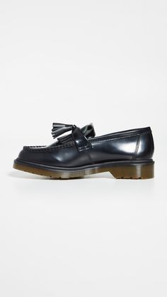 Dr. Martens Adrian Tassel Loafers | Shopbop Martens Loafers, Dr Martens Loafers, Dr Martens Adrian, Shoe Last, Gold Pearl Earrings, Tassel Loafers, Metallic Bag, Sweater Dress Women, Denim Jacket Men