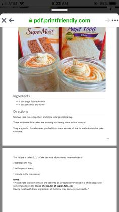 the recipe is displayed on the phone screen, and it appears to be made with ingredients