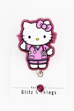 Nurse Kitty Badge Reel Nurse Hello Kitty, Hello Kitty Nurse, Nursing Aesthetic, Nurse Goals, Nurse Barbie, Presents For Nurses, Nurse Bae, Nursing Things, Pumpkin Idea