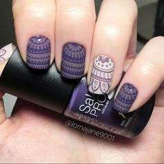 Stamping mauve nail art Mauve Nails, Crazy Nails, Barry M, Stamping Nail Art, Manicure Ideas, Nail Patterns, Fall Nail Art, Funky Nails