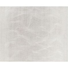 a white rug with wavy lines on it