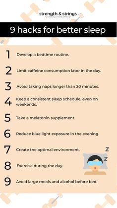 Want more info? Read the full post at https://strengthandstrings.com/getting-enough-sleep-9-hacks-better-slumber/ How To Calm Your Mind For Sleep, Calming Things To Do Before Bed, Ways To Get More Deep Sleep, Fix Sleep Schedule Adults, Sleep Strategies, Cold Medicine, Weight Changes, Cold Sores Remedies