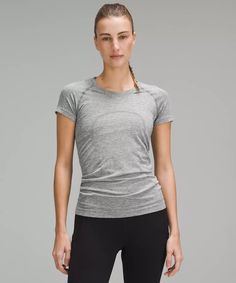 #ad Lululemon Swiftly Tech Short Sleeve, Lululemon Shirt, Swiftly Tech Short Sleeve, Lululemon Swiftly Tech, Lululemon Swiftly, Short Sleeve Shirt Women, Swiftly Tech, Lululemon Women, Shirt Outfit