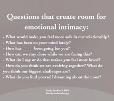 Check In Questions, Emily Sanders, Deep Conversation Topics, Emotional Intimacy, Favorite Questions, Conversation Skills