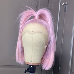 Drag Wigs, Hair Colorful, Coloured Hair, Pink Wig, Pretty Hair Color, Light Hair Color, Lace Hair, Front Lace Wigs Human Hair, Tickled Pink