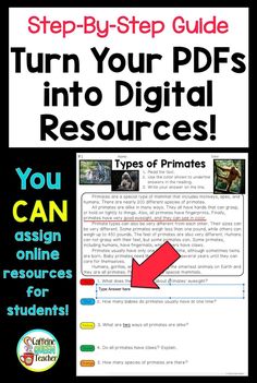 a poster with the words turn your pps into digital resources