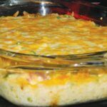 a casserole dish sitting on top of a stove